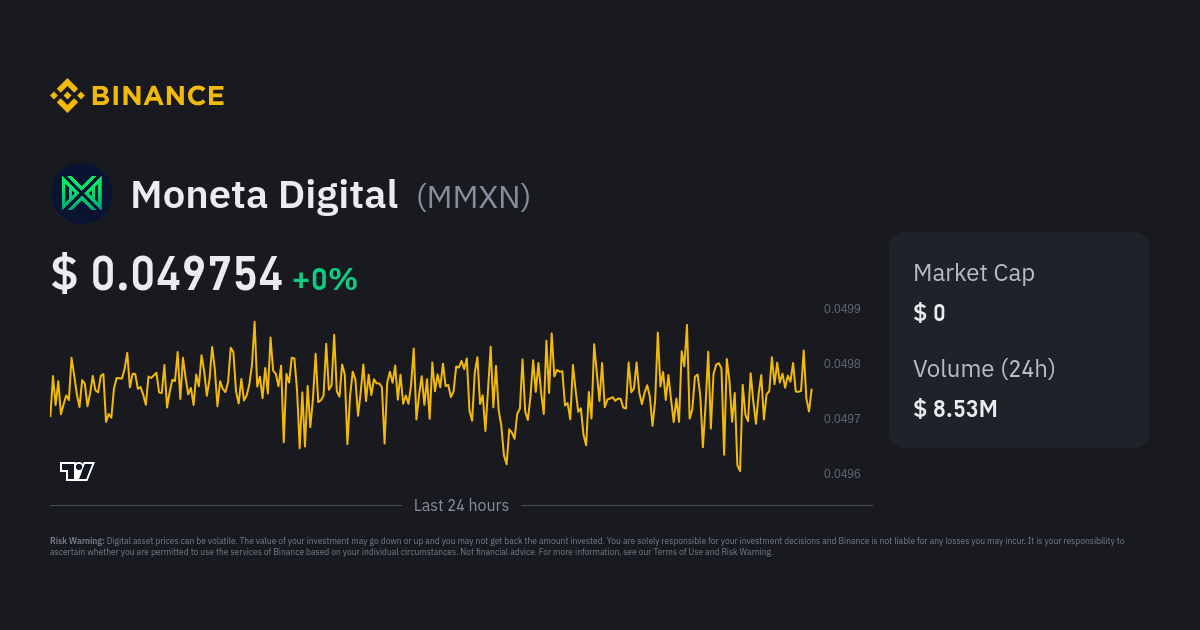 Moneta Digital Price | MMXN Price Index, Live Chart And AUD Converter ...