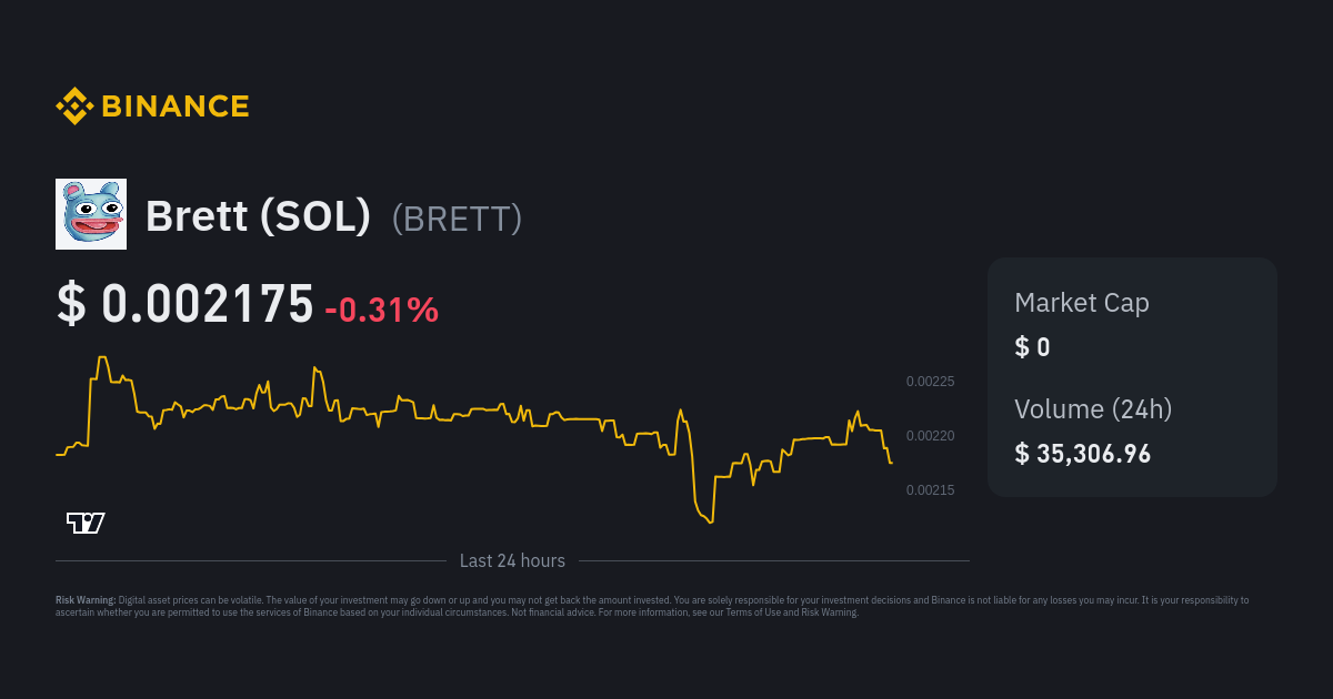 Brett Price | BRETT Price Index, Live Chart and GBP Converter - Binance