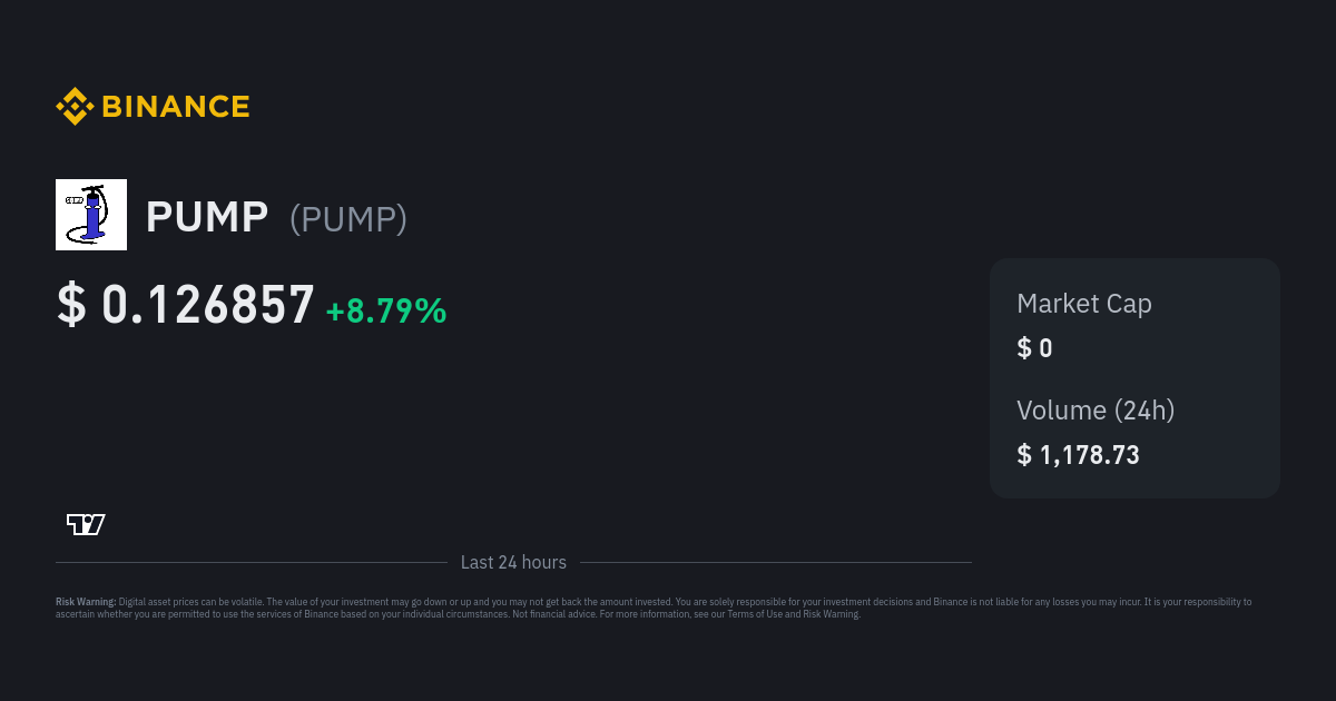 Pump Price Pump Price Index Live Chart And Gbp Converter Binance