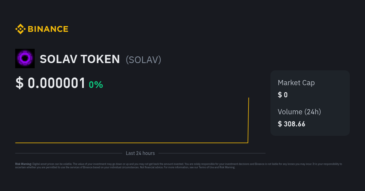 SOLAV TOKEN Price | SOLAV Price Index, Live Chart And GBP Converter ...