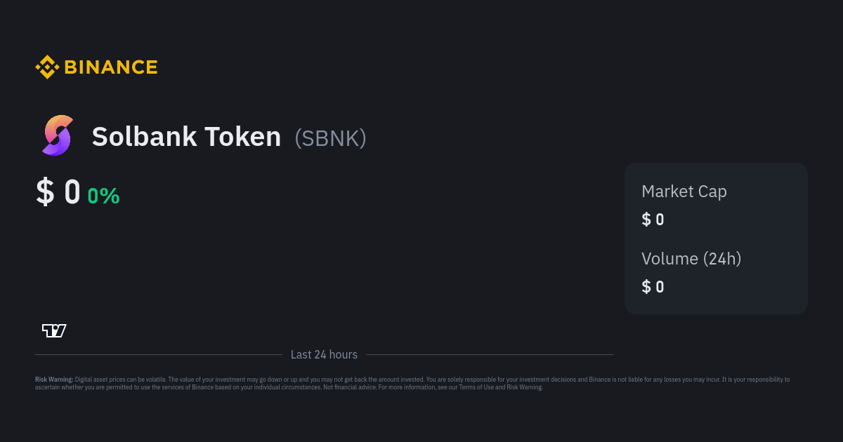 solbank crypto price