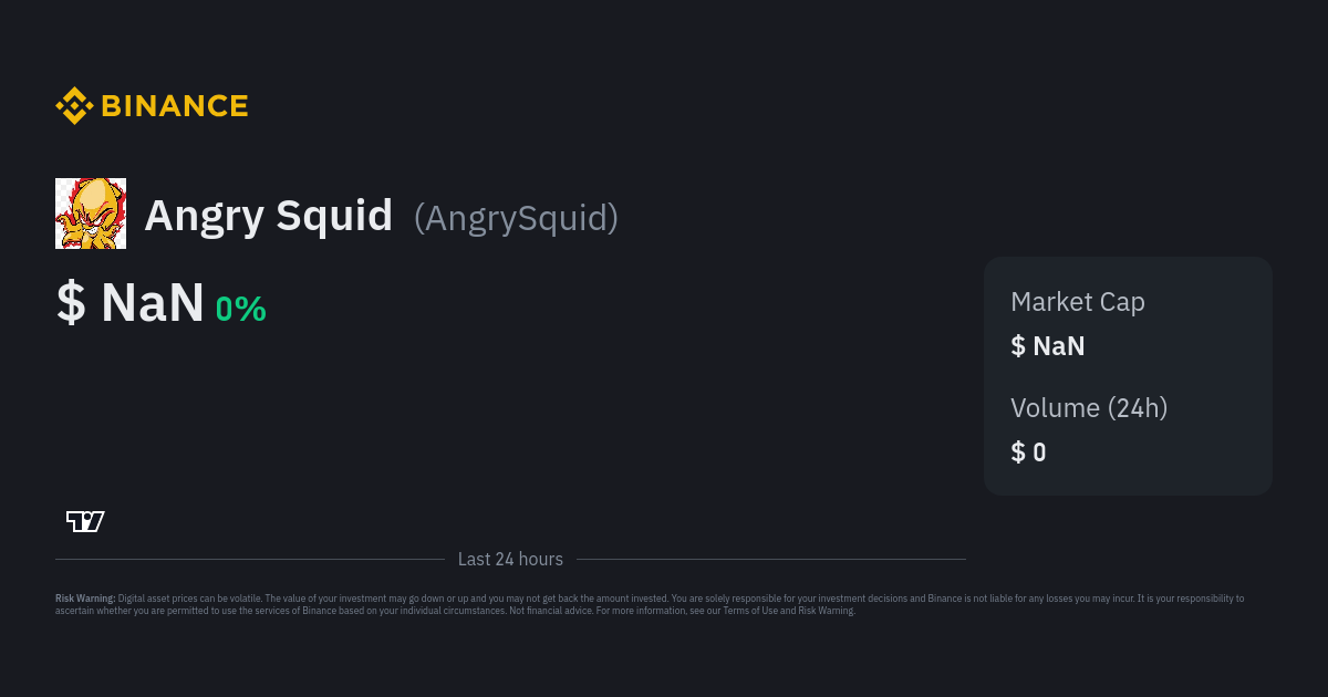 Angry Squid Price, AngrySquid Price Chart & Market Cap