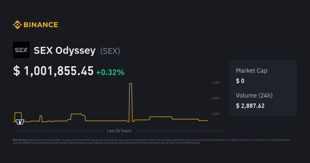 Sex Odyssey Price Sex Price Index Live Chart And Usd Converter Binance 6206