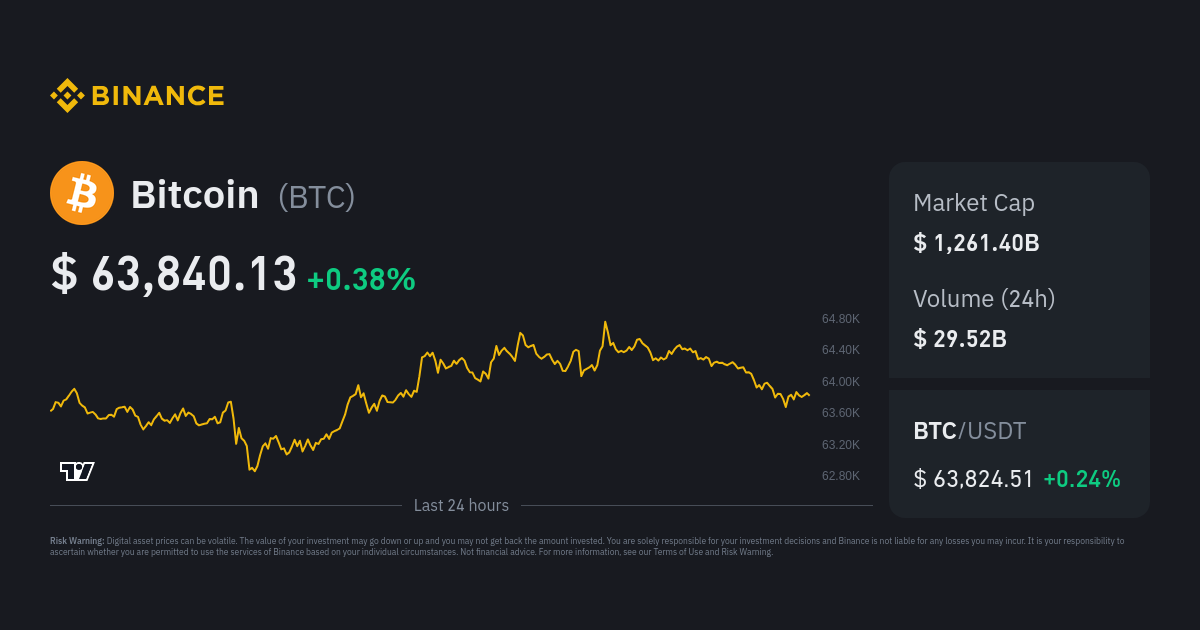 Bitcoin Price Btc Price Index Live Chart And Usd Converter Binance 9004