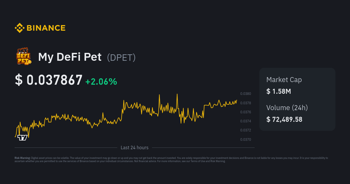 my defi pet binance