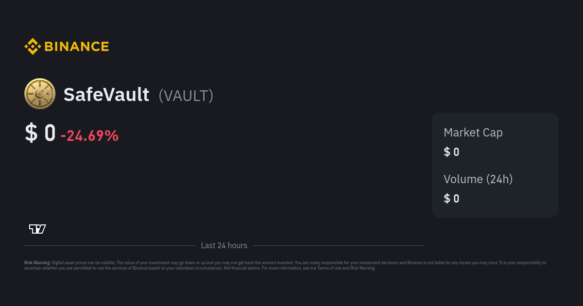 safevault crypto price