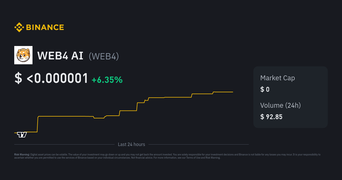 web4 crypto price