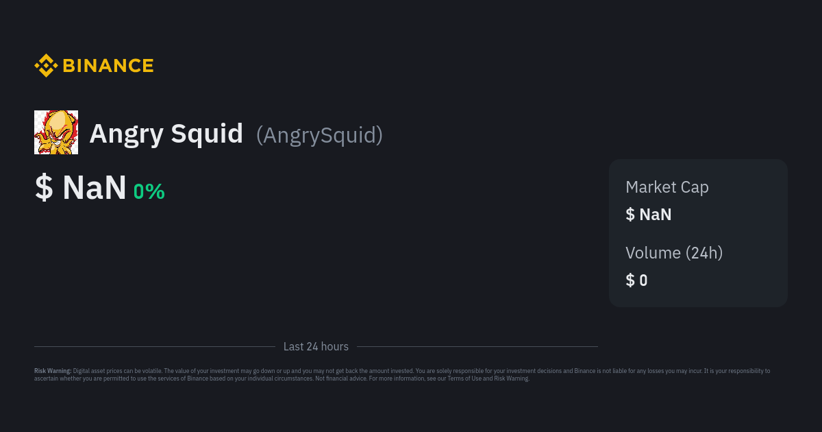 Angry Squid Price  AngrySquid Price Index, Live Chart and USD