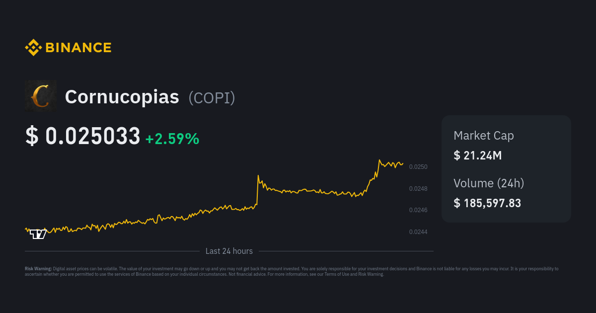 cornucopias crypto price