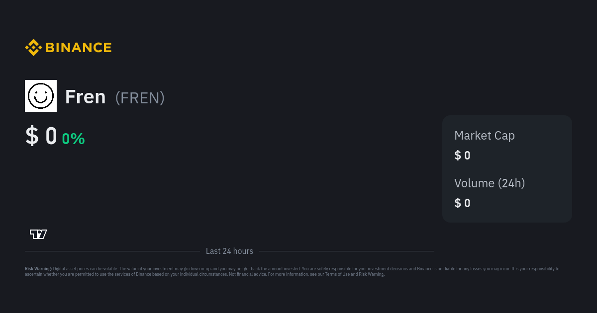 Fren Price FREN Price Index Live Chart and USD Converter Binance