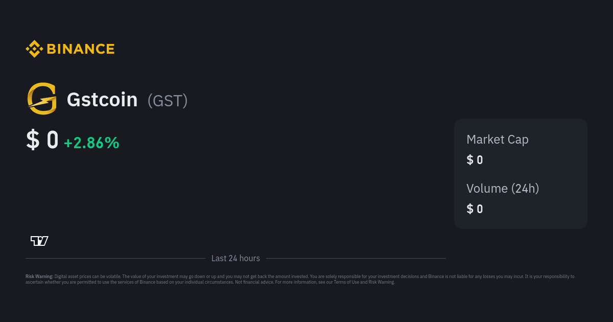 Gstcoin Price GST Price Index Live Chart and USD Converter