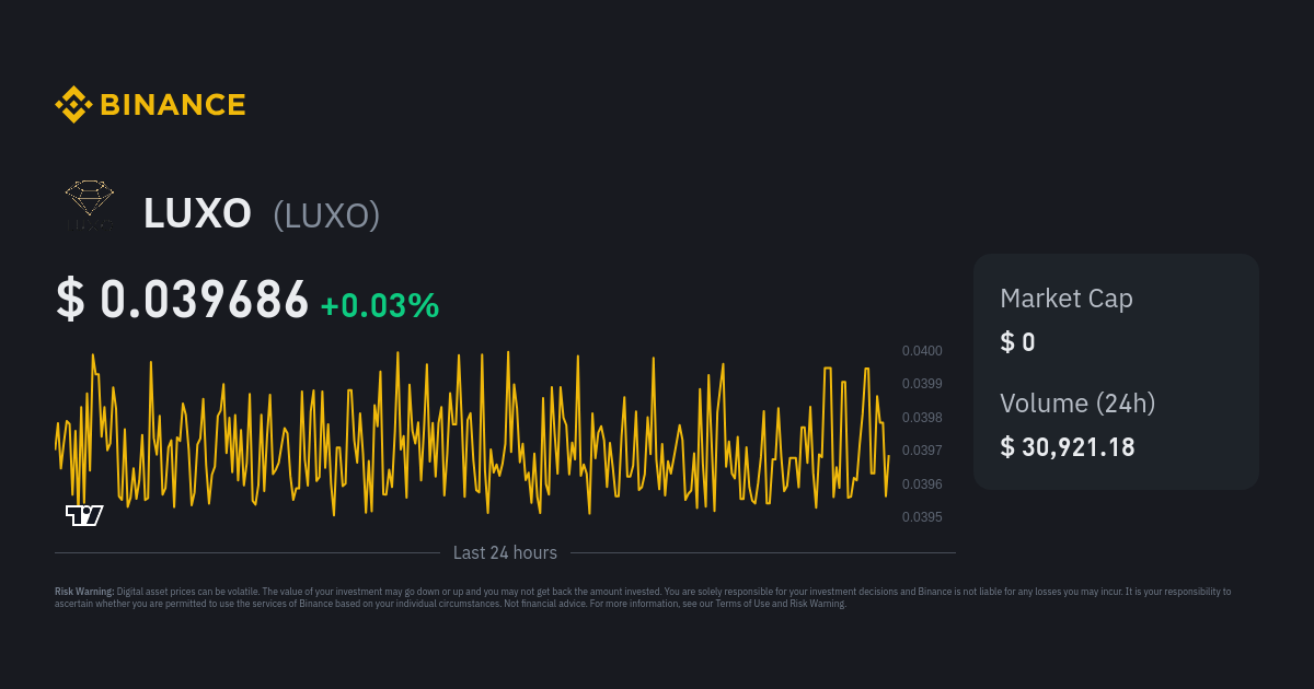 luxo crypto price