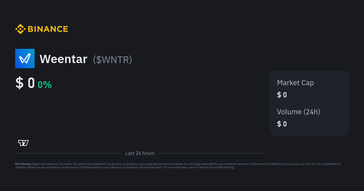 weentar crypto price