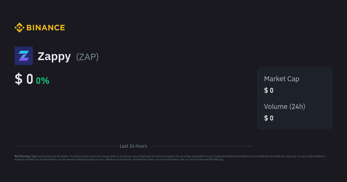 Zap price today, ZAP to USD live price, marketcap and chart
